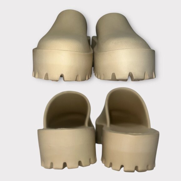 Jeffrey Campbell Biggie_2 Clog Womens 8 Off-White Lug Sole Platform Slip-On Shoe - Picture 6 of 9